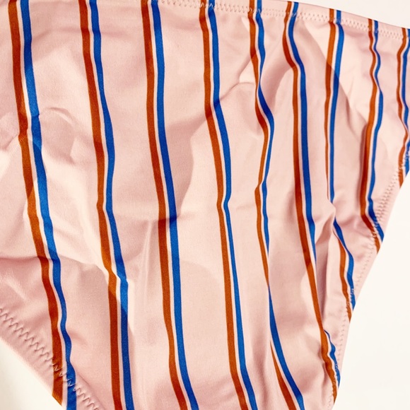 NWT Madewell Second Wave Classic Bikini Bottom Paseo Stripe Size Small - Picture 3 of 6